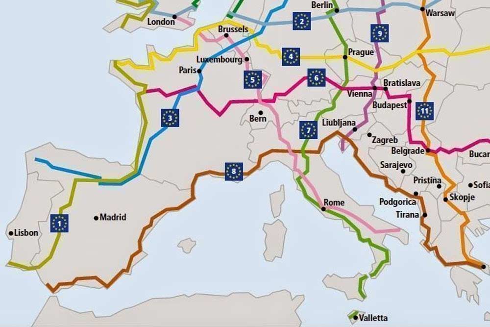 mapa eurovelo