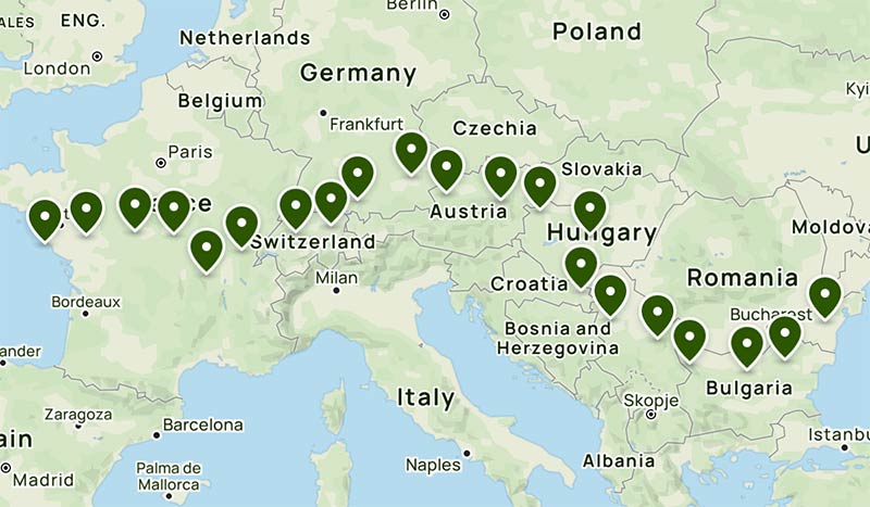 mapa eurovelo 6
