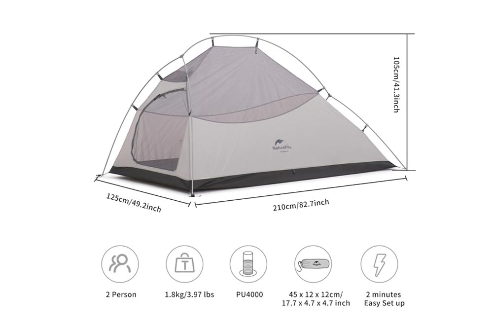 opinión Naturehike Cloud Up 2